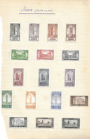 Maroc,feuille Avec Timbres De La Nouvelle Série Complète De 1919 - Lettres & Documents