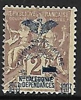 NOUVELLE-CALEDONIE N°81 N*  Variété Surcharge "1" Déplacée - Unused Stamps