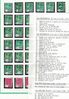 ETUDE VARITIES  SUR  MOISSONNEUSE ET BECQUET (lot 94) - Used Stamps
