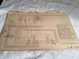 Plan De Tensions De Fonctionnement Prise De Courants Moteur Commutateur Coupe-circuit Relais De Moteur Contacteur - Autres Plans