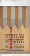 87- LIMOGES- PROGRAMME CONSERVATOIRE MUSIQUE -PLACE EVECHE-1935-1936-SALLE BERLIOZ-ALEXANDRE UNINSKY- MAPATAUD-COIFFE - Programmes