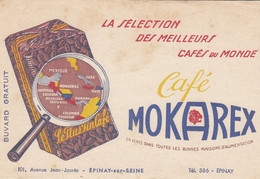 BUVARD & BLOTTER -  Café MOKAREX -  EPINAY Sur Seine - Carte Mexique, Cuba, Guatemala - Café & Thé