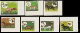 ERROR/Hunting Dogs / MNH/ IMP. /Full Sheet / MI:3429-3435 Bulgaria 1985 - Errors, Freaks & Oddities (EFO)
