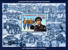 Mongolia - 2021 - Centenary Of Mongolia Police - Mint Souvenir Sheet - Mongolia