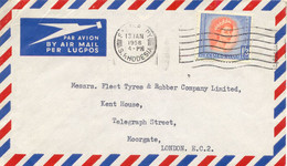 RHODESIA And NYASSALAND 13.1.1958, QEII 1 Sh. 3 D. As Rare Single Postage On Superb Airmail Cover SALISBURY - LONDON - Rodesia & Nyasaland (1954-1963)