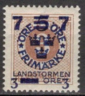 SWEDEN SUEDE SCHWEDEN  1918 MI 116  FACIT 127 MNH (**) LANDSTORMEN LANDSTURM - Ongebruikt