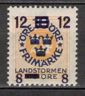SWEDEN SUEDE SCHWEDEN  1918 MI 122 FACIT 133 MNH (**) - Neufs