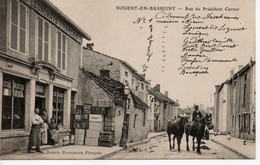 CPA 1908 - NOGENT-EN-BASSIGNY - Rue Du Président Carnot - Maisons Numérotées Avec Noms Des Occupants - Nogent-en-Bassigny