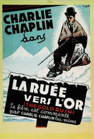 ► CPSM  Carte Affiche De Cinéma  Charlie Chaplin La Ruée Vers L'or - Affiches Sur Carte