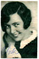 AK Schauspielerin Dita Parlo Um Ca. 1930 Mit Original-Autogramm - Rar - - Entertainers