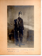 Pensionnat St-Victor Alsemberg : Grote Foto Van Oud-leerling, Gesneuveld 1914 (19 X 25 Cm) - Guerra, Militari