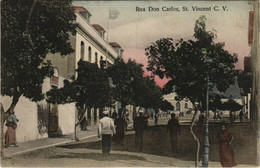 PC CABO VERDE / CAPE VERDE, ST. VINCENT, RUE DON CARLOS,Vintage Postcard(b29099) - Cap Vert