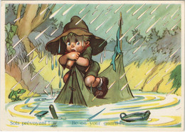 PC SCOUTING, BE ON YOUR GUARD, SOIS PRÉVOYANT, Vintage Postcard (b28474) - Scoutisme