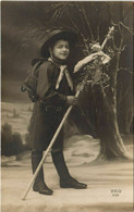 PC SCOUTING, BOYSCOUT, Vintage REAL PHOTO Postcard (b28409) - Scoutisme