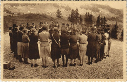 PC SCOUTING, CHANSON D'ADIEU, Vintage Postcard (b28574) - Scoutisme