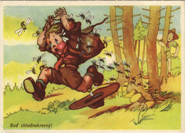 PC SCOUTING, BUD CHLADNOKREVNY, Vintage Postcard (b28475) - Scoutisme