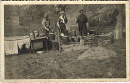 PC SCOUTING, COOKING IN THE CAMP, Vintage REAL PHOTO Postcard (b28589) - Scoutismo