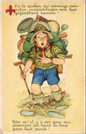 PC SCOUTING, EN TE DENKEN DAT SOMMIGE, Vintage Postcard (b28370) - Scoutismo