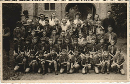 PC SCOUTING, GROUP OF SCOUTS, Vintage REAL PHOTO Postcard (b28551) - Scoutismo