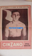 174780 SPORTS BOX BOXEO K.O WORLDWIDE AND OUTSTANDING FIGHTERS VITAL COCCIO SHEET 28 X 39 CM  NO POSTCARD - Other & Unclassified
