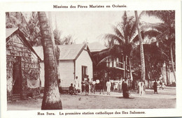 PC ILES SALOMON, RUA SURA, STATION CATHOLIQUE, Vintage Postcard (b31453) - Salomon