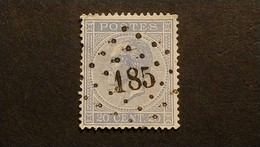 N 18  Afst./Obl. " 185 " HOUGAERDE "   Mooi !!! - 1865-1866 Profile Left