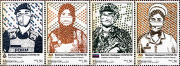 Malaysia - 2021 - Covid-19 Frontliners - Mint Stamp Set (se-tenant Strip) - Maleisië (1964-...)