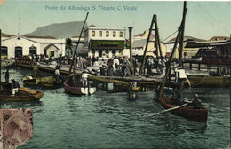 PC PORTUGAL, CABO VERDE, S. VICENTE, ALFANDEGA, Vintage Postcard (b30319) - Cap Vert
