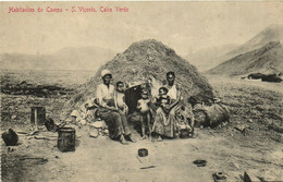 PC PORTUGAL, CABO VERDE, S. VICENTE, HABITANTES, Vintage Postcard (b30318) - Cap Vert