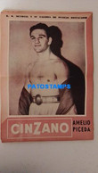 174799 SPORTS BOX BOXEO K.O WORLDWIDE AND OUTSTANDING FIGHTERS AMELIO PICEDA SHEET 28 X 41 CM NO POSTCARD - Other & Unclassified