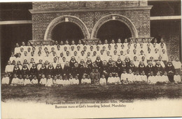 PC BURMA / MYANMAR, MANDALAY, GIRL'S BOARDING SCHOOL, Vintage Postcard (b30299) - Myanmar (Burma)