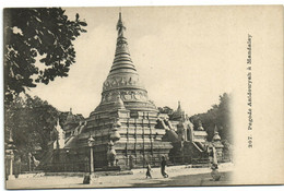 PC BURMA / MYANMAR, PAGODE ANIDOWYAS �? MANDALAY, Vintage Postcard (b30298) - Myanmar (Burma)