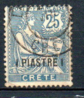Col24 Colonies Crete N° 16 Oblitéré Cote 55,00 € - Used Stamps