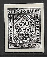 DIEGO-SUAREZ TAXE N°2 N**  TIMBRE FAUX D’ÉPOQUE - Unused Stamps