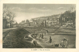 Agen - Le Pont De Courpian - Lavoir Laveuses - Agen