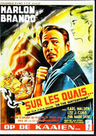 ► CPSM  Carte Affiche De Cinéma Sur Les Quais Marlon Brando - Affiches Sur Carte