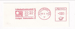 Germany 1974 Cancellation: Football Soccer Fussball Calcio: FIFA World Cup Stuttgart Neckarstadion Game Termin Plan - 1974 – Germania Ovest