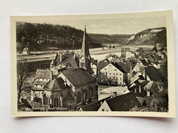 Wehlen, Sächsische Schweiz, Panoramaansicht Mit Kirche - Wehlen