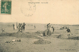 Veules Les Roses - Château De Sable Sur La Plage - Veules Les Roses