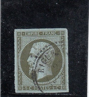 France - Année 1853/62 - N°YT 11 - Type Empire - Oblitération Cachet à Date Type 22 - 1853-1860 Napoléon III.