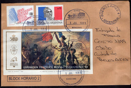 Argentina - 1989 - Lettre - Exposition Philatélique Mondiale Philefrance '89 - Cartas