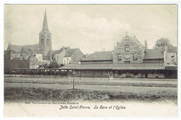 Jette Saint-Pierre - La Gare Et L' Eglise - Jette