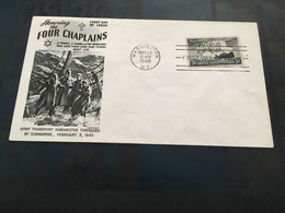 (2 B 17) USA - FDC Cover - 1948 - Four Chaplains - 1941-1950