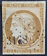 FRANCE 1850 - Canceled - YT 1 - 10c - 1849-1850 Ceres