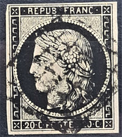 FRANCE 1849 - Canceled - YT 3b - 20c - 1849-1850 Ceres