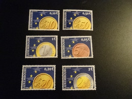 EU2321   - Set MNH Luxembourg 2002  - Euro Coins - Monnaies
