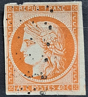 FRANCE 1850 - Canceled - YTZ 5 - 40c - 1849-1850 Cérès