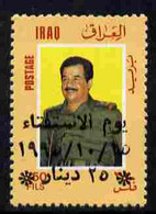 Iraq 1995 Referendum Day 25d On 350f (overprint & Surcharge In Arabic) U/M, SG 1992 - Iraq