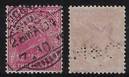 India 1904 Queen Victoria Stamp Perfin M&Cº not Identified From Lucknow Lochung Perfore - Non Classés