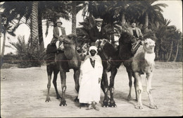 Photo CPA Biskra Algerien, Araber, Reiter Auf Kamelen, Maghreb - Non Classés